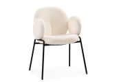 стул на металлокаркасе kalipso white / black