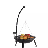 угольный гриль барбекю со штативом german bbq tripod