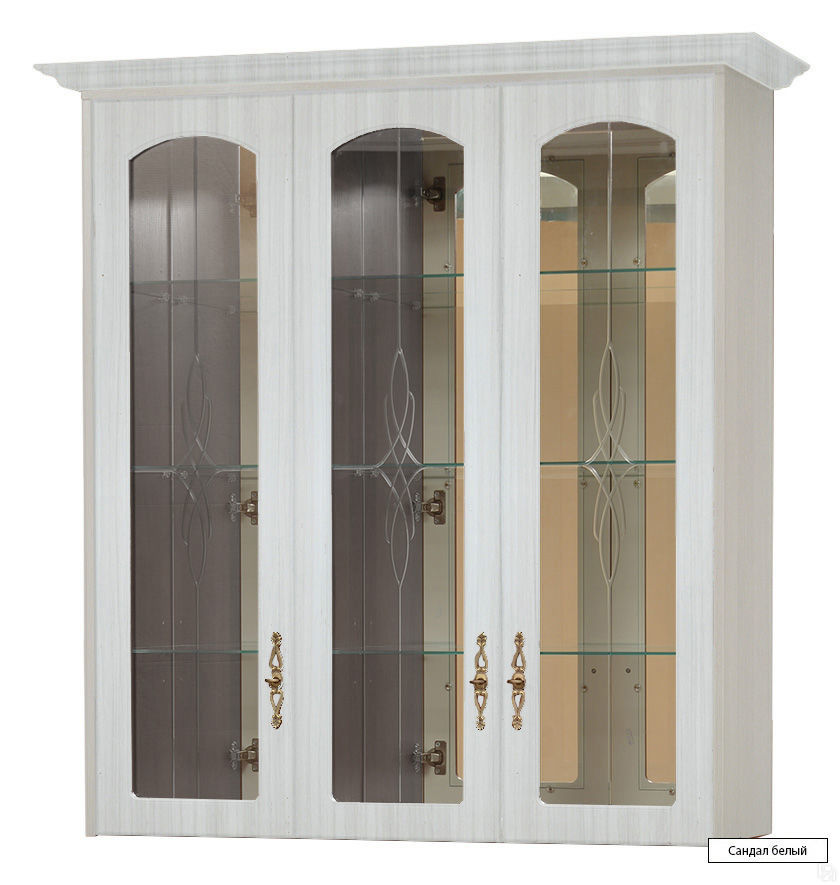 Шкаф для посуды с зеркалами Венеция В-9 шкаф для посуды с зеркалами венеция в-9