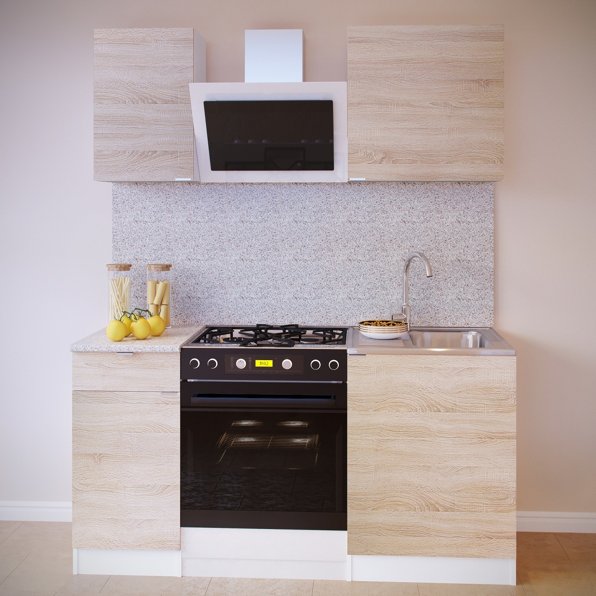 Кухонный гарнитур ПН-04 + ТК-04.1 + ПН-06 + ТК-06м