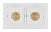 встраиваемый светильник arlight cl-kardan cl-kardan-s180x102-2x9w day (wh, 38 deg)