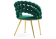 Стул на металлокаркасе Ball green / gold - купить за 15870.00 руб.