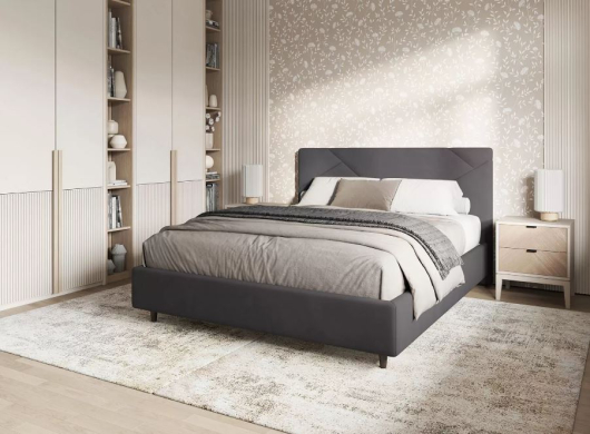 Кровать Венди Антрацит велюр - купить за 28990.00 руб.
