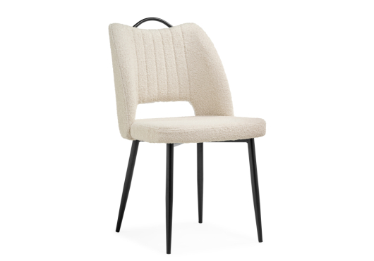 Стул на металлокаркасе Barton beige / black - купить за 6370.00 руб.