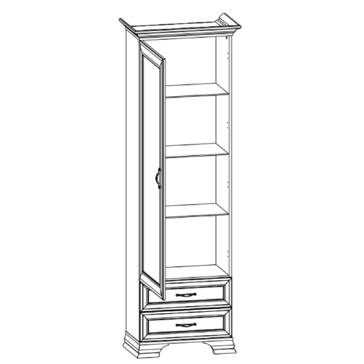 Шкаф 1D2S Тиффани - купить за 26999.00 руб.