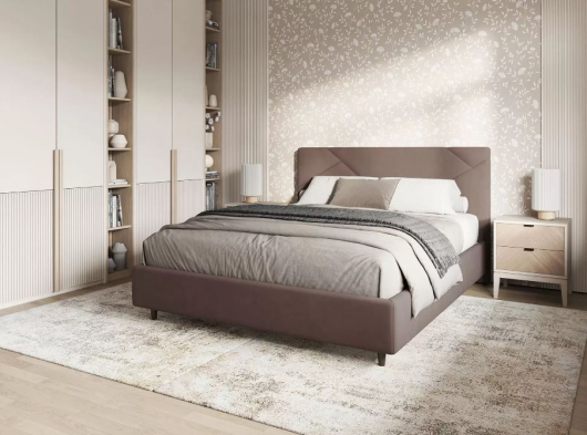 Кровать Венди Какао велюр - купить за 28990.00 руб.