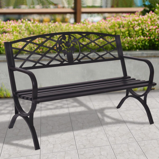 Скамейка из стали Ажурная "Openwork" - купить за 12300.00 руб.
