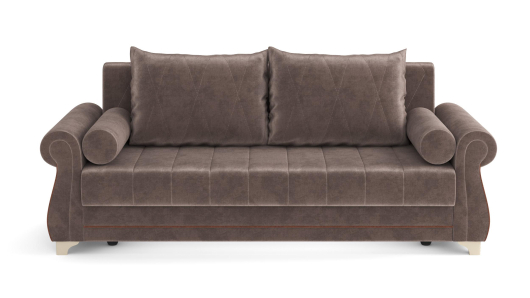 Диван Порто М велюр тенерифе стоун / велюр тенерифе шоколад - купить за 59937.00 руб.