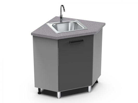 Шкаф нижний мойка угловой 850 (угол скос) Либерти УМ - купить за 4794.00 руб.