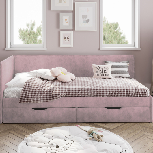 Кровать Лео КР-49 шарли пинк - купить за 23881.00 руб.