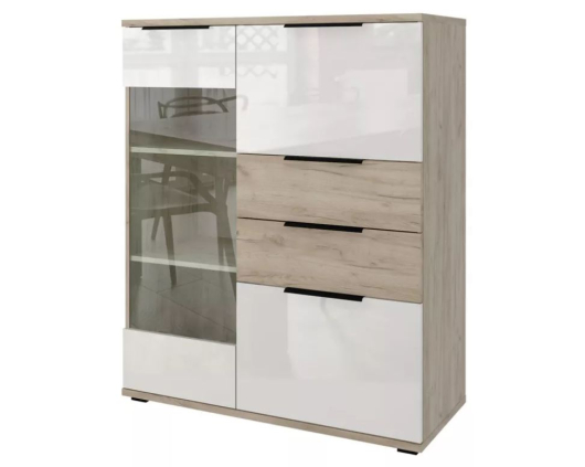 Комод со стеклом Альянс 435.18 - купить за 18840.00 руб.