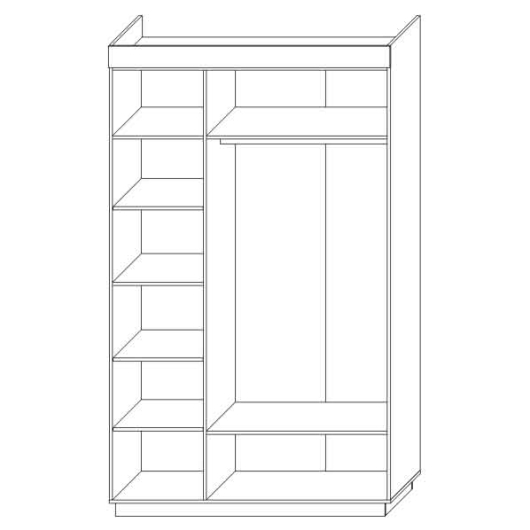 Шкаф 3-х дверный Роксет КМК 0554.13 - купить за 50209.00 руб.