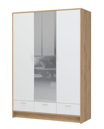 Шкаф Ирис 3-х створчатый с зеркалом ШК-03 - купить за 20490.00 руб.