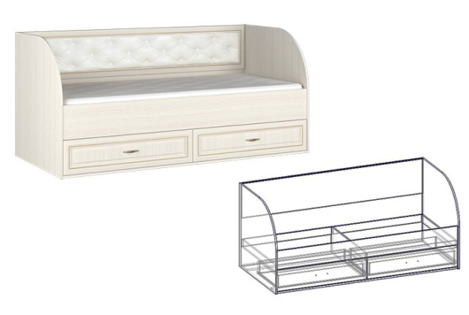 Кровать с ящиками Виктория - купить за 39704.00 руб.