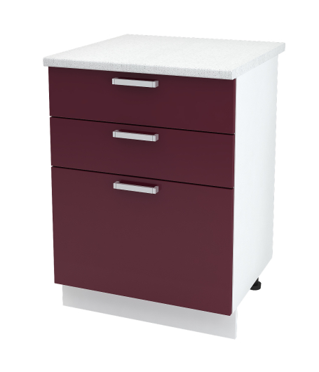 Шкаф нижний с 3 ящиками Ксения ШН3Я 600 - купить за 5619.00 руб.