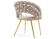 Стул на металлокаркасе Ball beige / gold - купить за 15870.00 руб.