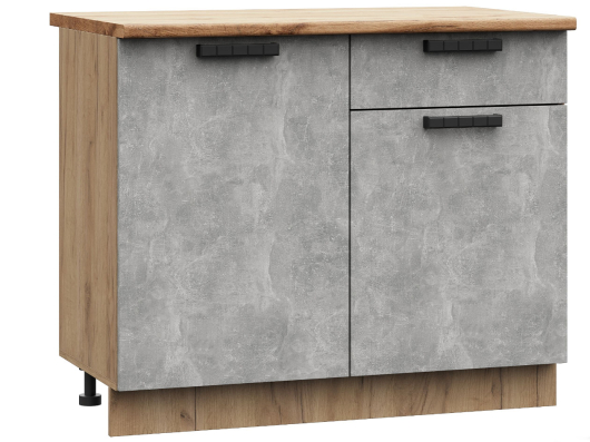 Шкаф нижний с 1 ящиком Альфа ШН1Я 1000 - купить за 7243.00 руб.