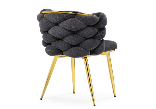Стул на металлокаркасе Rendi gray / gold - купить за 17770.00 руб.