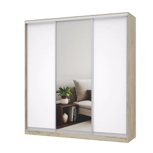 Шкаф-купе Роланд Р222 Серый дуб/Белый - купить за 30961.00 руб.