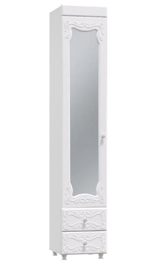 Пенал Италия (560) дверь+ящики ИТ-37 с зеркалом - купить за 15751.00 руб.