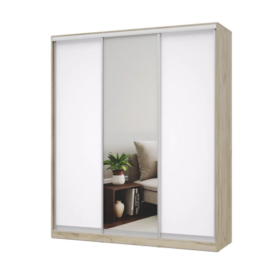 Шкаф-купе Роланд Р202 Серый дуб/Белый - купить за 29526.00 руб.