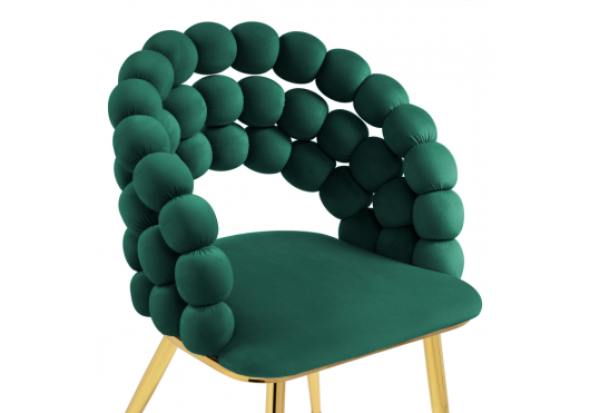 Стул на металлокаркасе Ball green / gold - купить за 15870.00 руб.