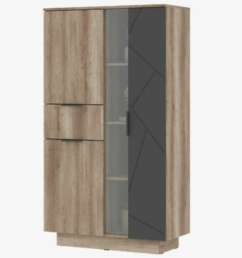 Шкаф со стеклом Даллас ШК 02 - купить за 12832.00 руб.
