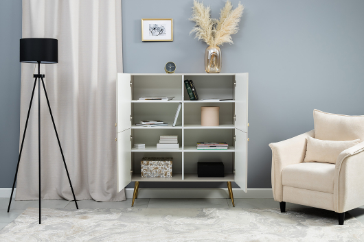 Комод Флоу 16.329 Кашемир/Белый - купить за 18107.00 руб.