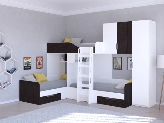 Трехместная кровать ТРИО 2 - купить за 54945.00 руб.