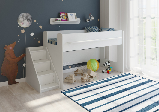 Детская кровать Легенда 23.2 белая - купить за 22860.00 руб.