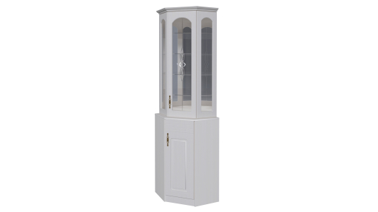 Витрина угловая с зеркалами Венеция В-2 - купить за 32120.00 руб.