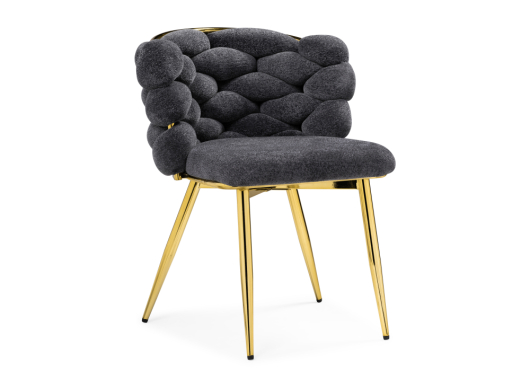 Стул на металлокаркасе Rendi gray / gold - купить за 17770.00 руб.