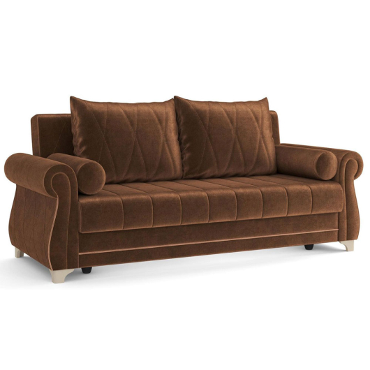 Диван Порто М велюр тенерифе шоколад/корица - купить за 59937.00 руб.