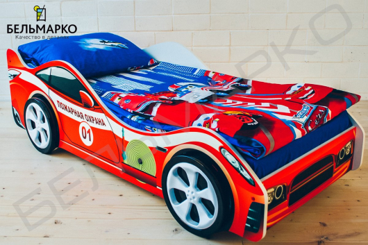Детская кровать-машина Пожарная охрана - купить за 7890.00 руб.