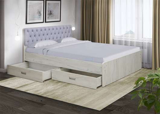Кровать двойная №7 с ящиками - купить за 22172.00 руб.