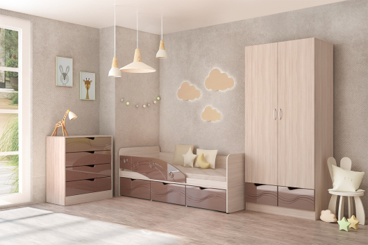 Молодежная Бриз МДФ (вариант 5) - купить за 34073.00 руб.