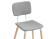Деревянный стул Klint gray / wood - купить за 6410.00 руб.