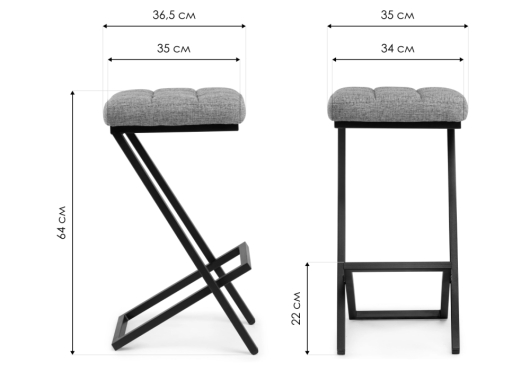 Полубарный стул Амаури катания блэк / черный матовый - купить за 3740.00 руб.