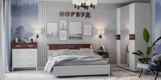 Спальня Норвуд (вариант 1) - купить за 57397.00 руб.