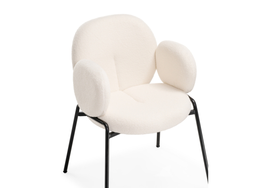 Стул на металлокаркасе Kalipso white / black - купить за 12010.00 руб.