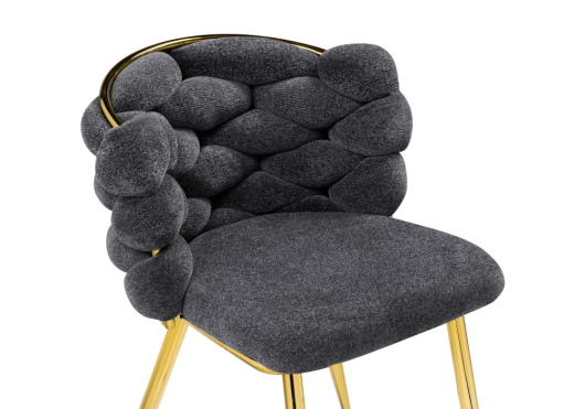 Стул на металлокаркасе Rendi gray / gold - купить за 17770.00 руб.