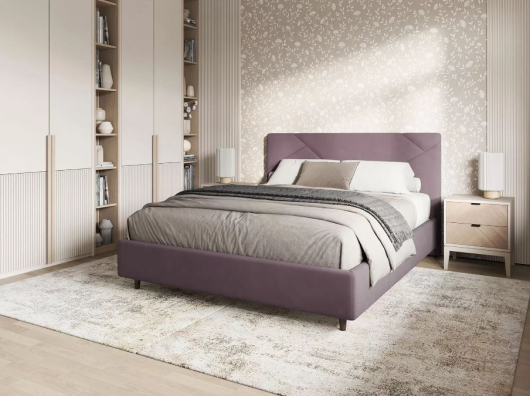 Кровать Венди Лаванда велюр - купить за 28990.00 руб.