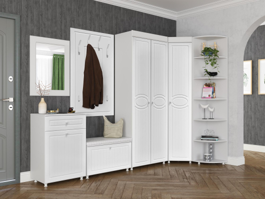 Прихожая Монако белое дерево (вариант 6) - купить за 61383.00 руб.