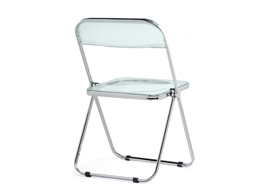 Пластиковый стул Fold складной clear gray-blue - купить за 5210.00 руб.