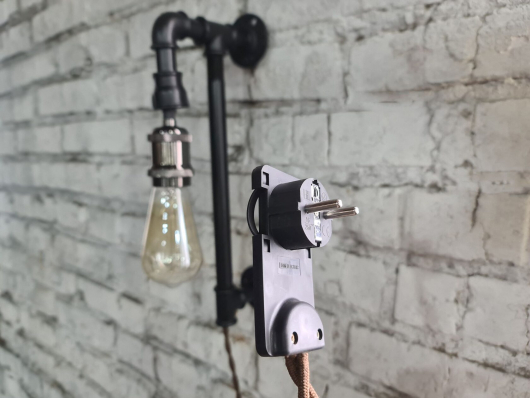 Бра настенный Лофт из труб - купить за 0.00 руб.