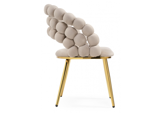 Стул на металлокаркасе Ball beige / gold - купить за 15870.00 руб.