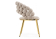 Стул на металлокаркасе Ball beige / gold - купить за 15870.00 руб.