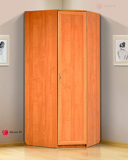 Шкаф для платья и белья угловой с 2-мя ящиками - купить за 22218.00 руб.