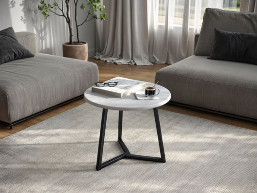 Стол журнальный СЖ-9 Бетон снежный - купить за 4037.00 руб.