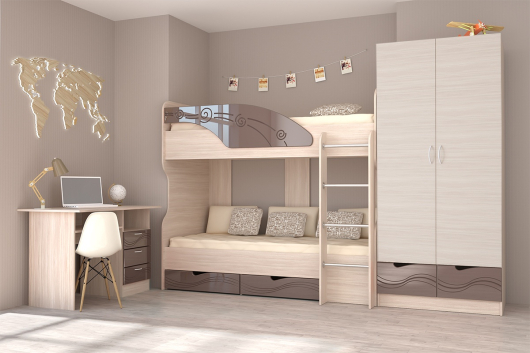 Молодежная Бриз МДФ (вариант 3) - купить за 39935.00 руб.